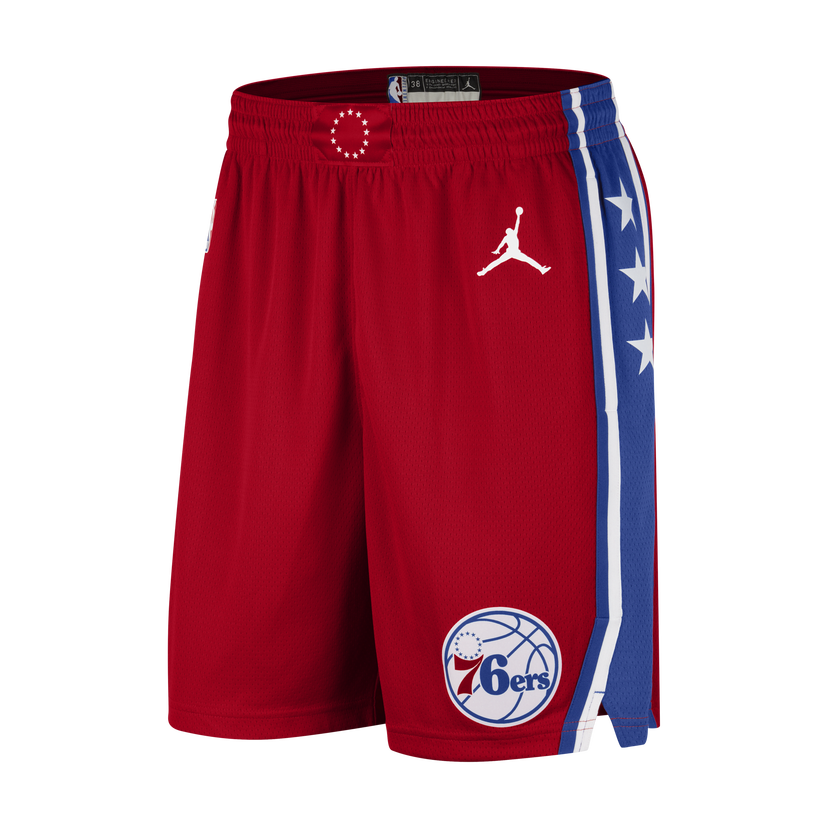Къси панталони Jordan Dri-FIT NBA Swingman Philadelphia 76ers Statement Edition Червено | DO9438-657