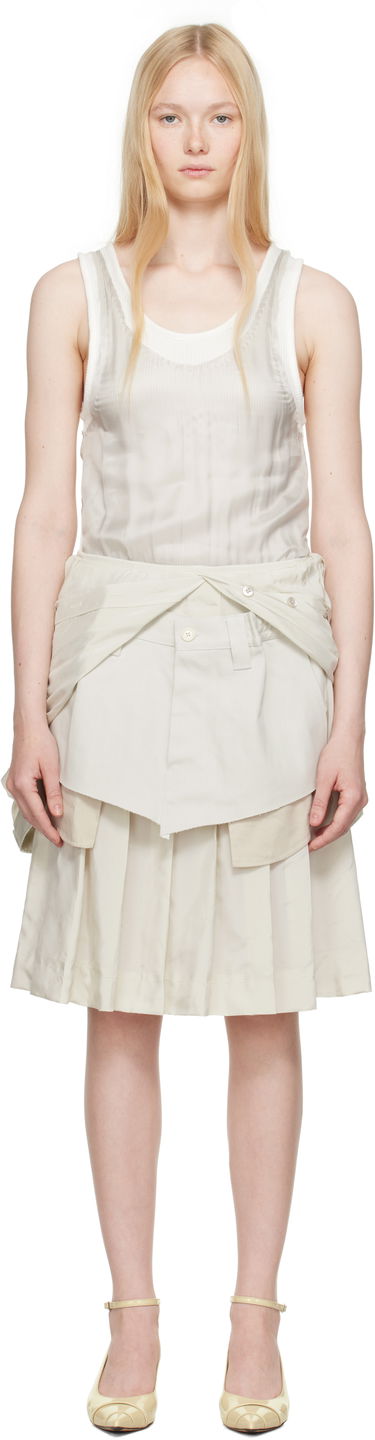Пола Maison Margiela Maison Margiela Midi Dress Бежово | S51DD0029 MTN060, 0