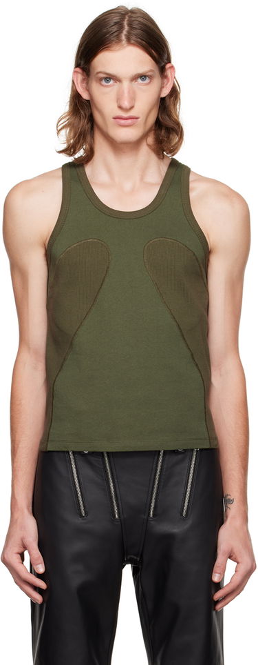 Потник Dion Lee Ribbed Tank Top Зелено | C3064P22, 0