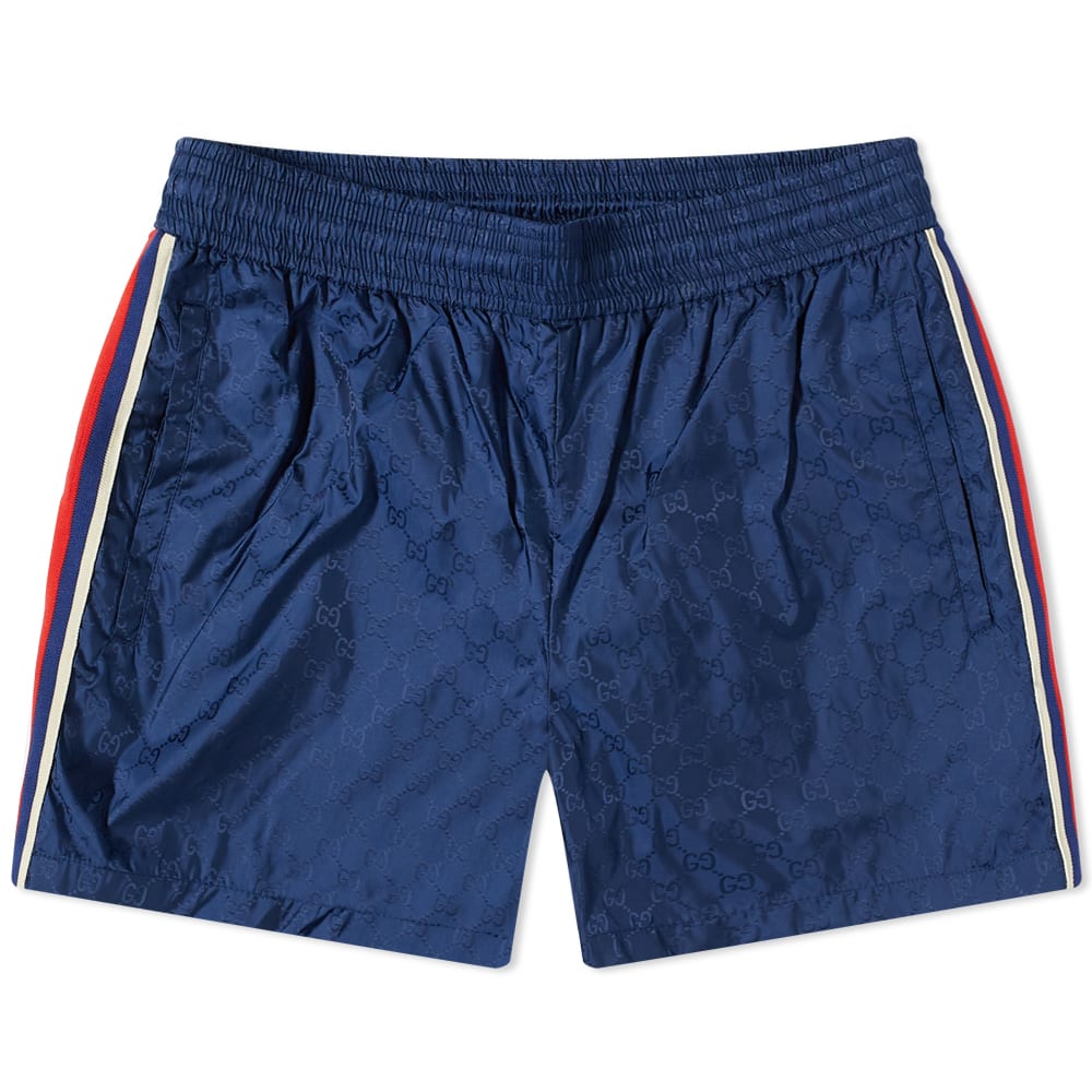 Бански Gucci GG Jaquard Swim Short Тъмно синьо | 699084-XHAFX-4275, 0