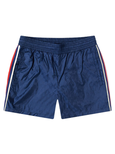 Бански Gucci GG Jaquard Swim Short Тъмно синьо | 699084-XHAFX-4275