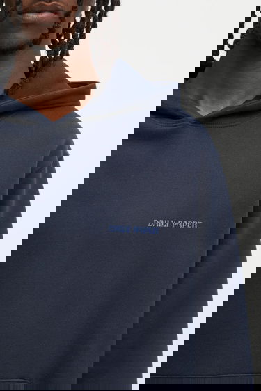 Суитчър DAILY PAPER Daily Paper Candle Label Graphic Print Hoodie Тъмно синьо | 2521106, 3