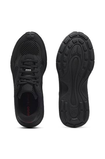 Облекло и аксесоари BOSS Mesh and Faux Leather Черно | 50548571, 1