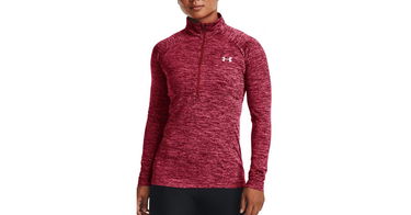 Суитчър Under Armour Women's Tech Twist Half-Zip Running Top Червено | 1320128-664, 1
