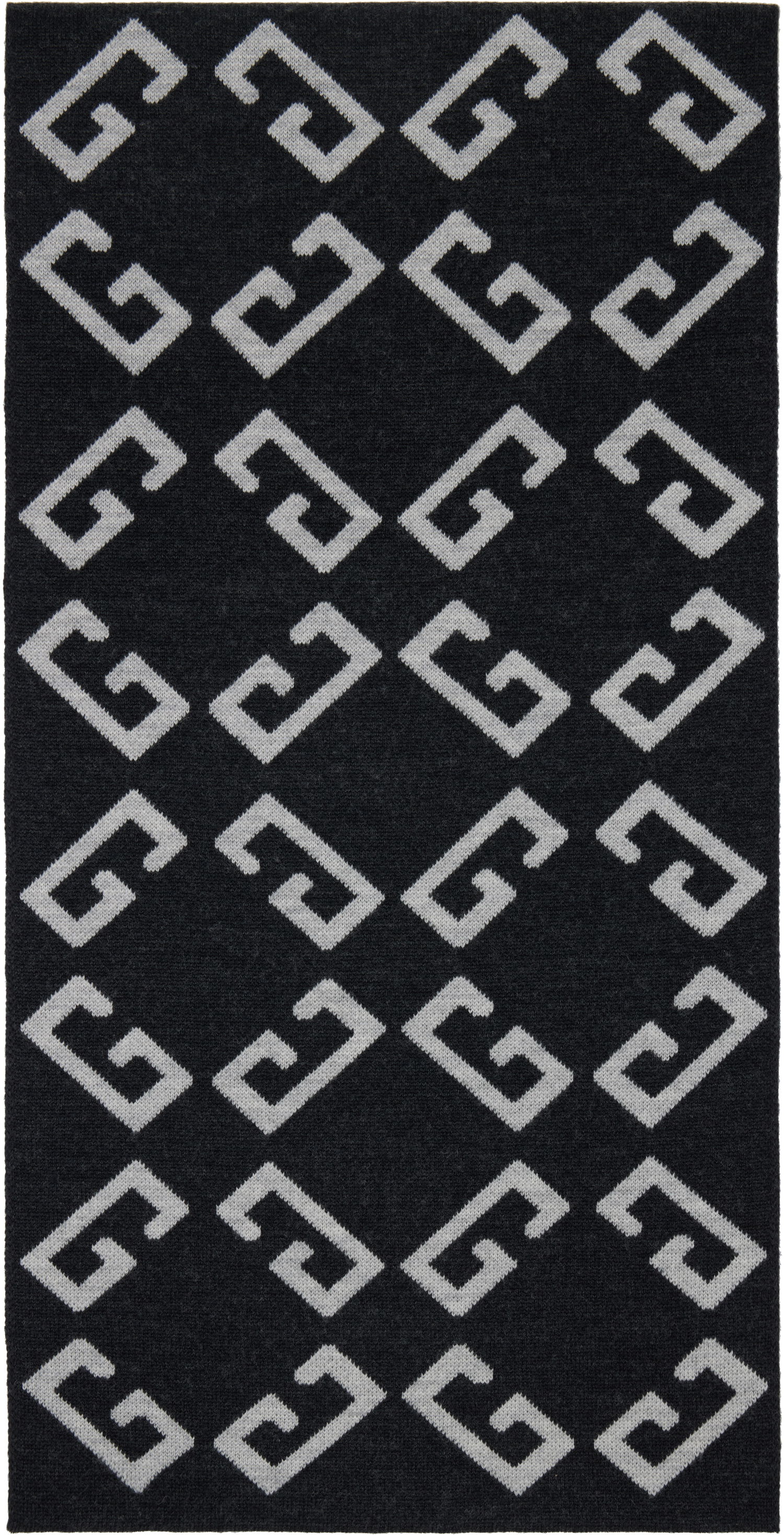 Шал Givenchy Givenchy Double-Faced Monogram Scarf Черно | 710003942001-U7929, 0