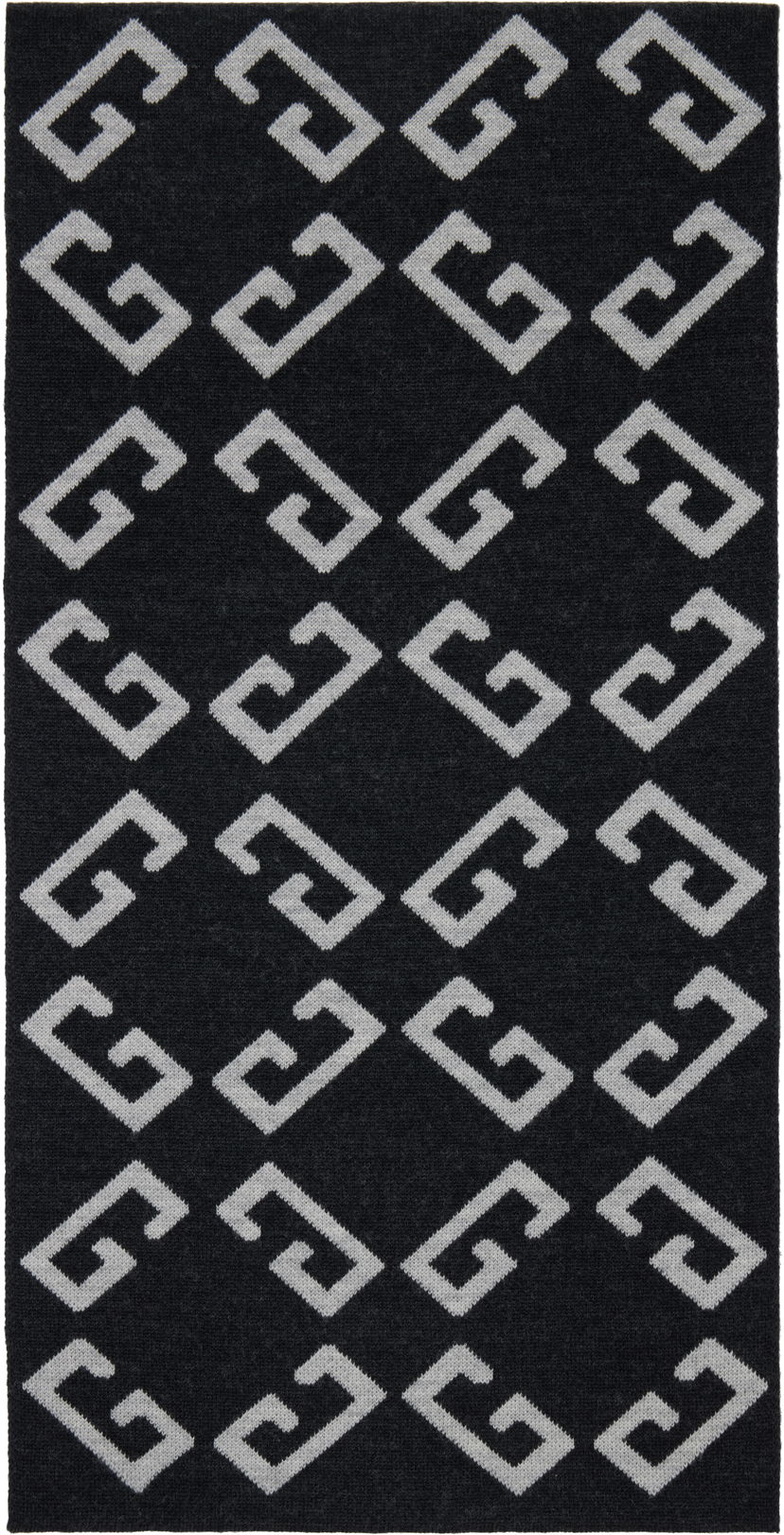Шал Givenchy Givenchy Double-Faced Monogram Scarf Черно | 710003942001-U7929