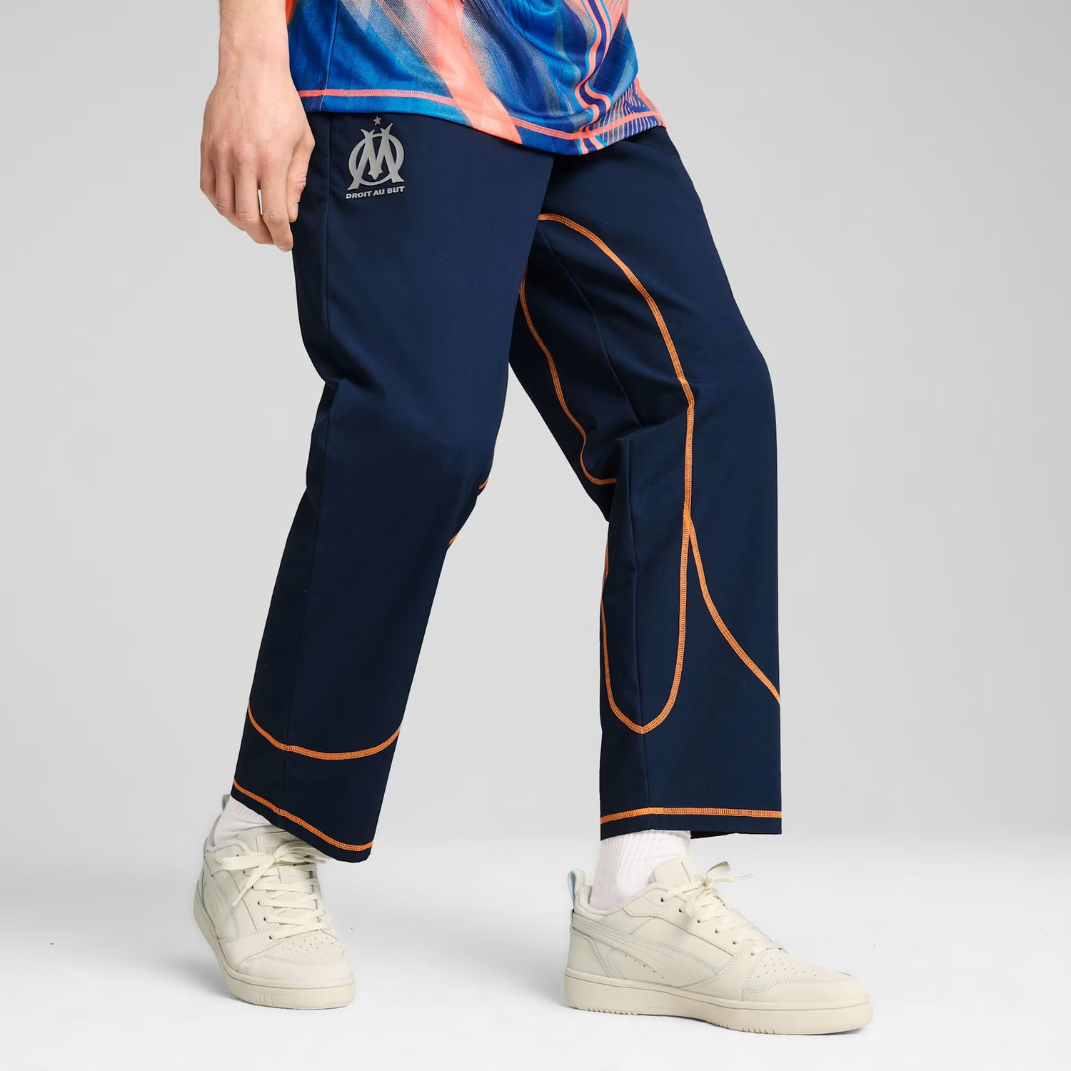 Спортни панталони Puma Olympique Marseille ftblStatement Track Pants Тъмно синьо | 778281-24, 1