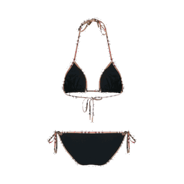 Бански Burberry Vintage Check Trim Bikini Черно | 8010582, 0