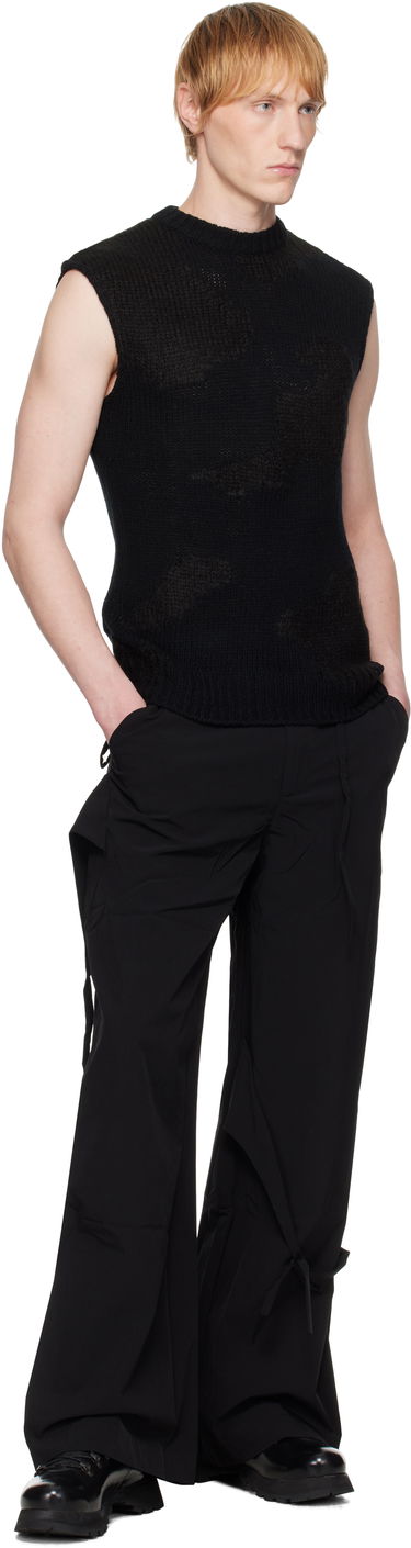 Пуловер HELIOT EMIL HELIOT EMIL Ophiolite Knit Vest Черно | SS25_M_07_074_BLK01, 3