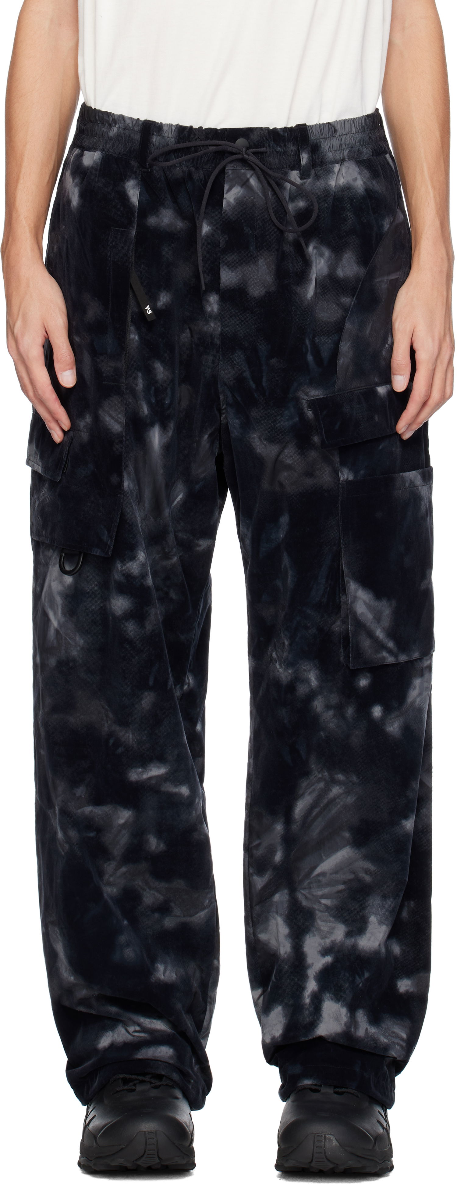 Карго панталони Y-3 Cargo Pants Allover Print Черно | JE9285, 0