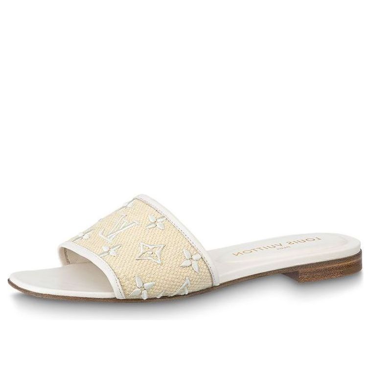 Кецове и обувки Louis Vuitton LOUIS VUITTON Revival Flat Mules Бяло | 1ABTVW, 0