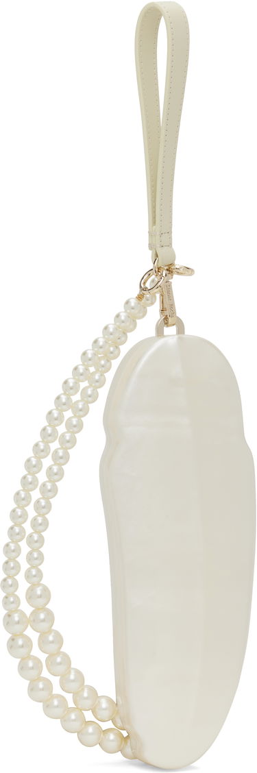 Дамска чанта Simone Rocha Simone Rocha Feather Pearl Bag Бяло | BAG180CB 0773, 1