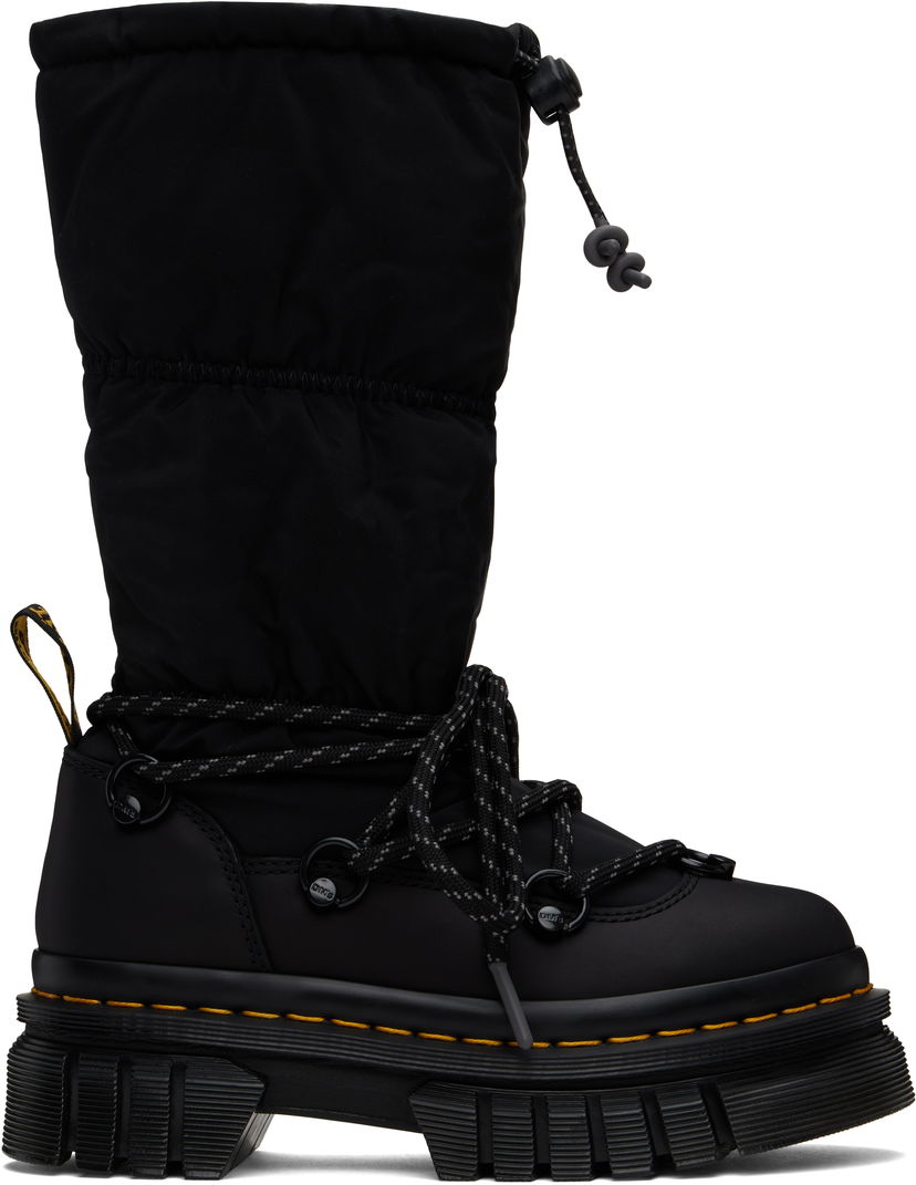 Кецове и обувки Dr. Martens Audrick Padded Hi Platform Tall Boots Черно | 32052001