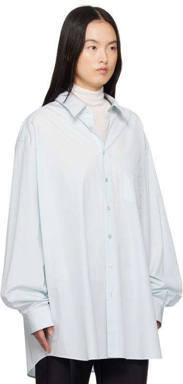 Риза Maison Margiela Maison Margiela Oversized Shirt Синьо | S51DT0017 M35397, 1