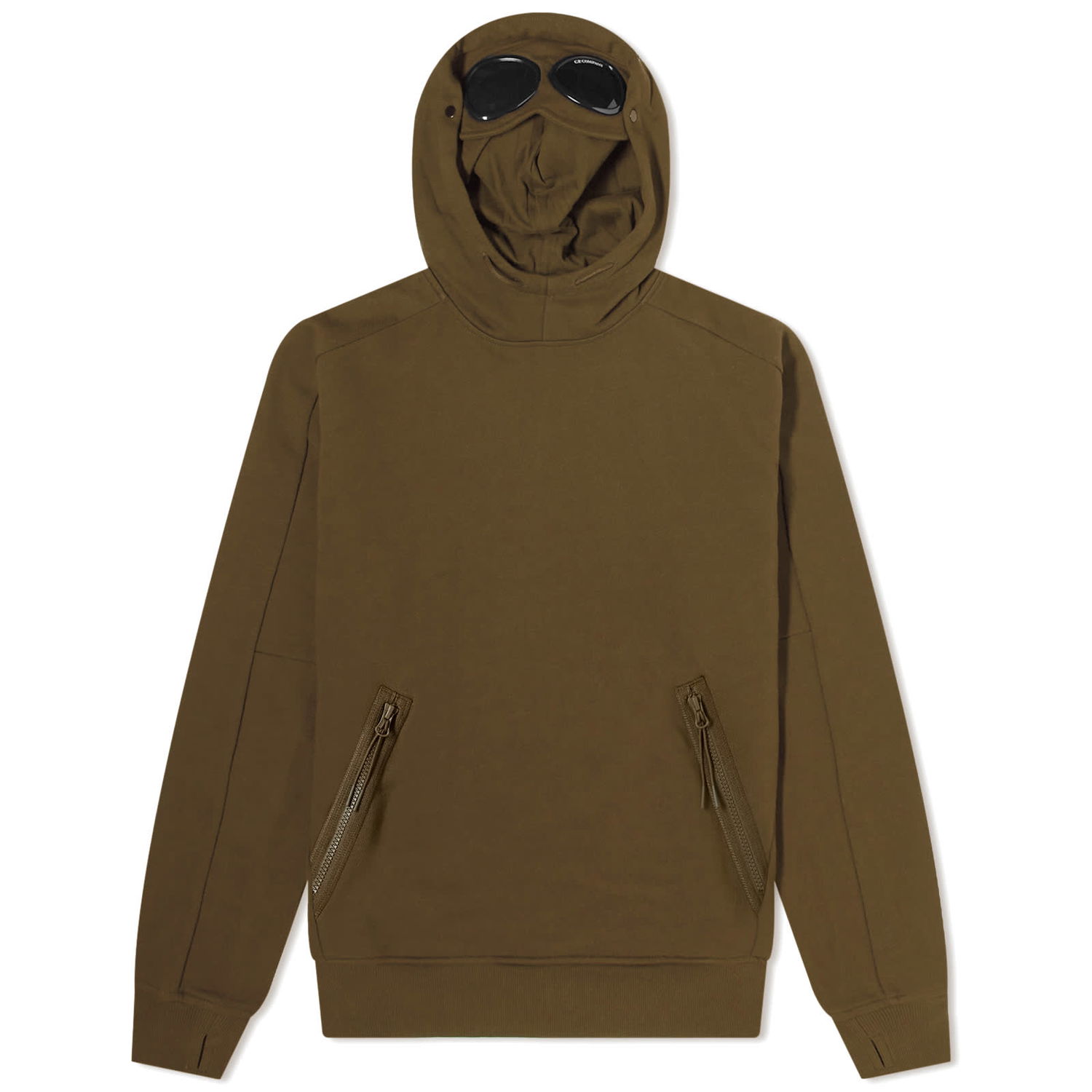 Суитчър C.P. Company Goggle Popover Hoodie Зелено | 15CMSS080A-005086W-683, 0