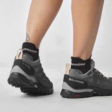 Кецове и обувки Salomon X Ward Leather Hiking Boots Сиво | L47182400, 4