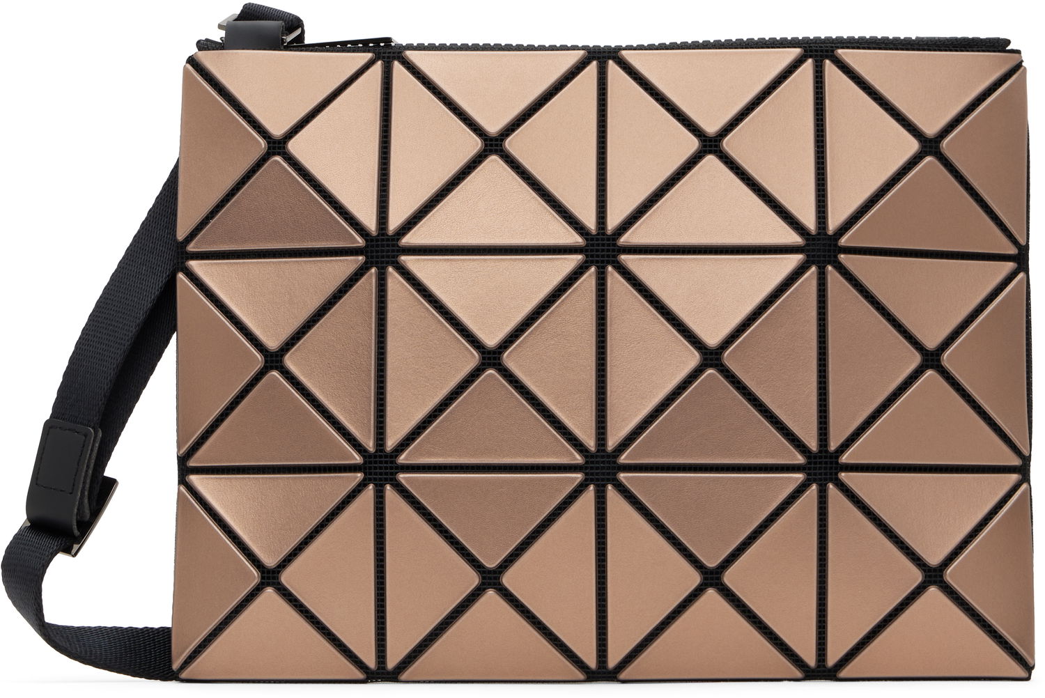 Чанта през рамо BAO BAO ISSEY MIYAKE Metallic Geometric Pattern Shoulder Bag Кафяво | BB48AG626, 0