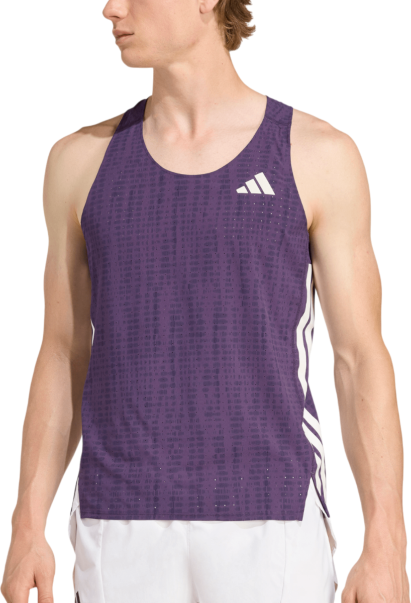 Потник adidas Originals Adizero Running Tank Top Лилаво | jp3773, 0