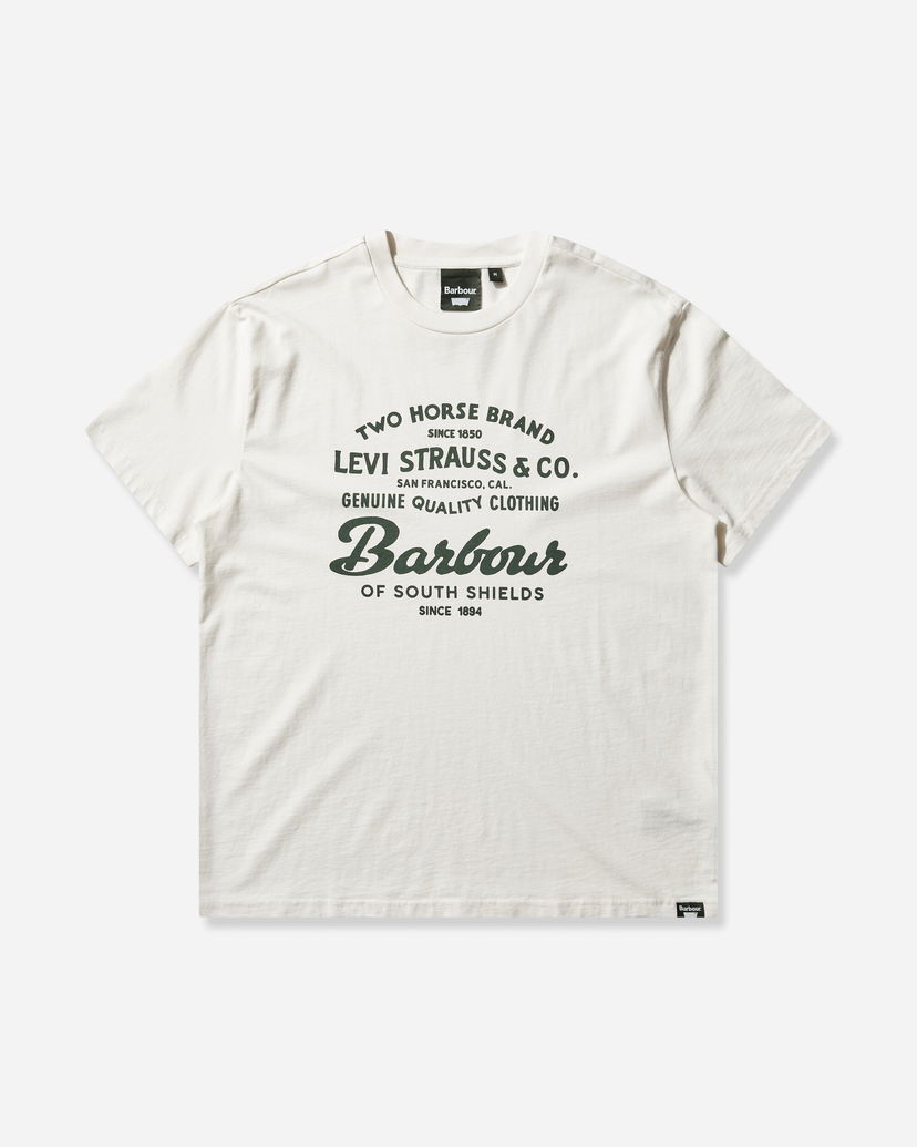 Тениска Levi's Graphic T-Shirt Two Horse Brand Levi Strauss & Co. Barbour Бяло | 008GR00050 001