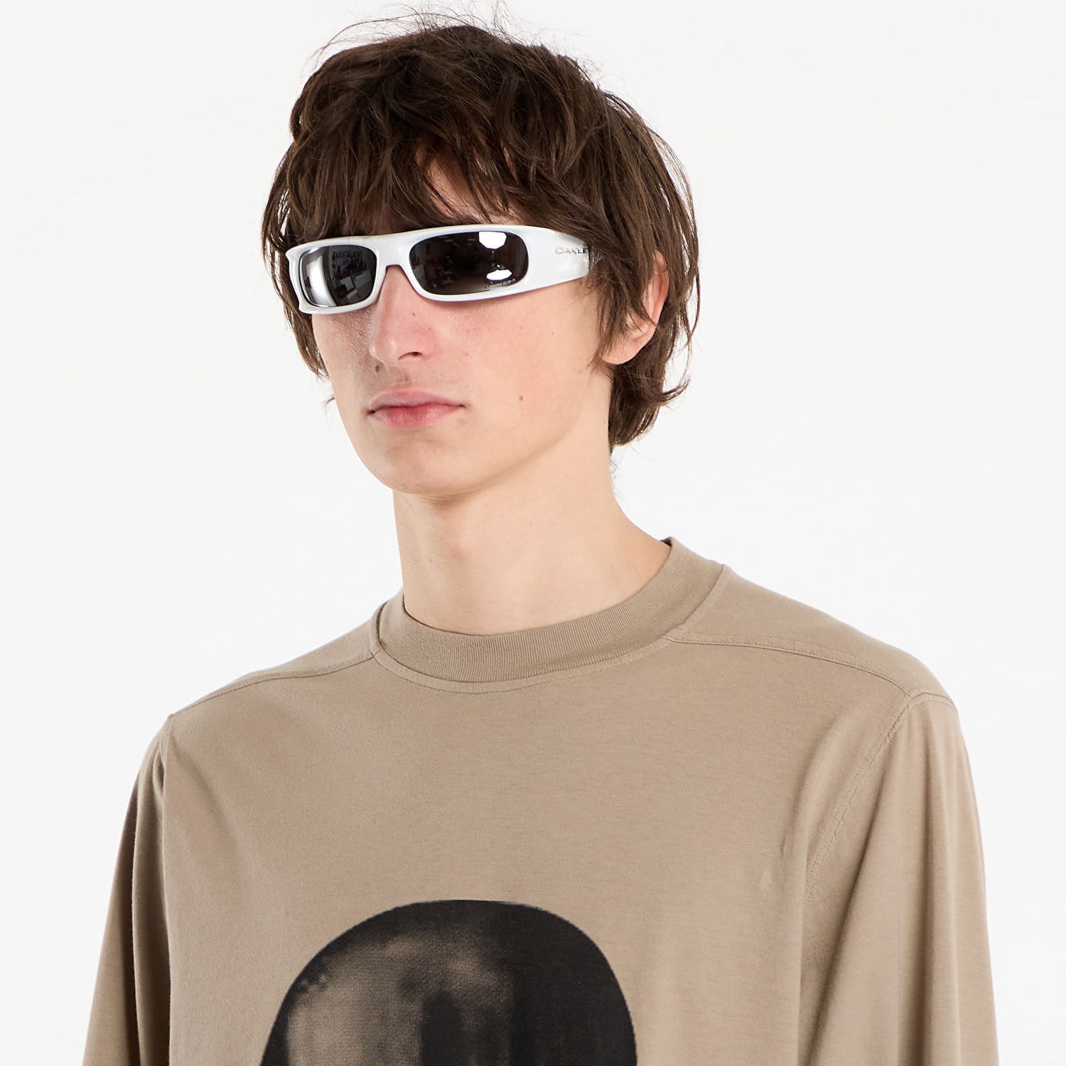 Тениска Rick Owens Rick Owens DRKSHDW Jumbo Long Sleeve T-Shirt Бежово | DU02E7261 RNEP1 8809, 1