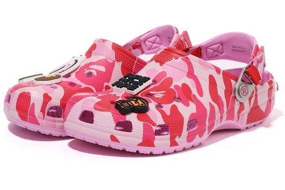 Кецове и обувки Crocs BAPE x Classic Clog ABC "Camo Pink" Розово | 209627-6I2, 0