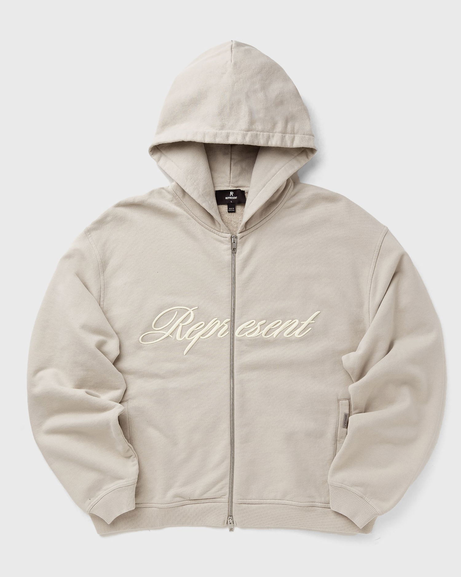 Суитчър Represent Clo Represent Script Logo Zip Hoodie Бежово | MLM100025-25, 1