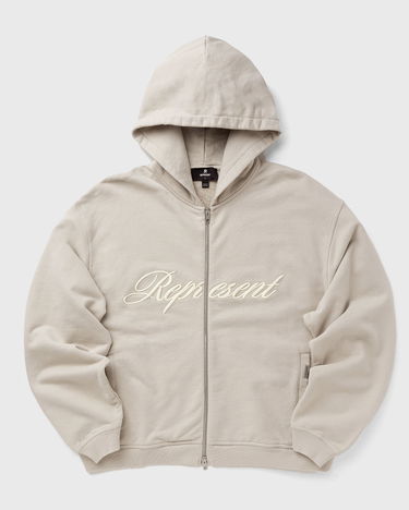 Суитчър Represent Clo Represent Script Logo Zip Hoodie Бежово | MLM100025-25, 1