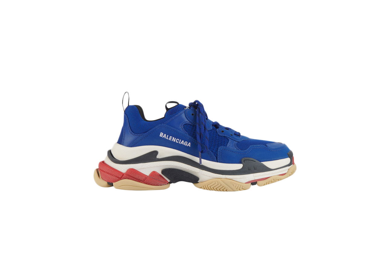 Кецове и обувки Balenciaga Triple S Navy Red Sole Тъмно синьо | 536737W09OM4691, 0