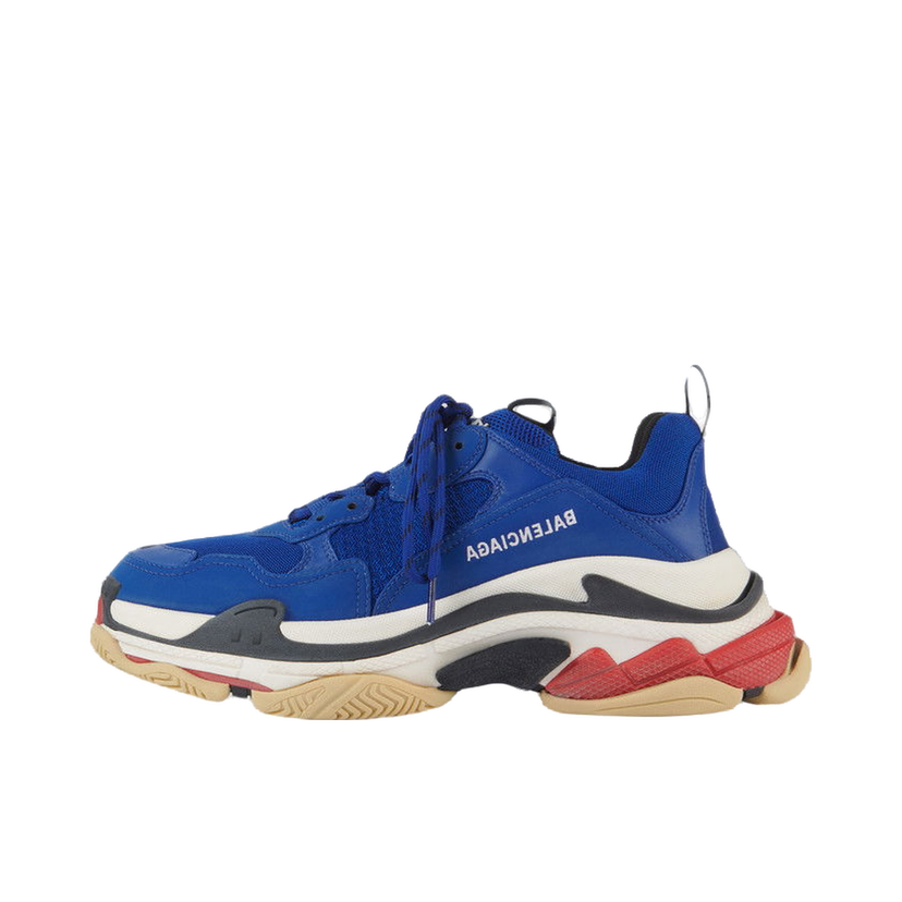 Кецове и обувки Balenciaga Triple S Navy Red Sole Тъмно синьо | 536737W09OM4691