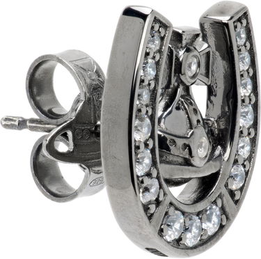 Обеци Vivienne Westwood Horace Orb Horseshoe Crystal-Embellished Single Stud Earring Металик | 6201037S-01S104-, 1