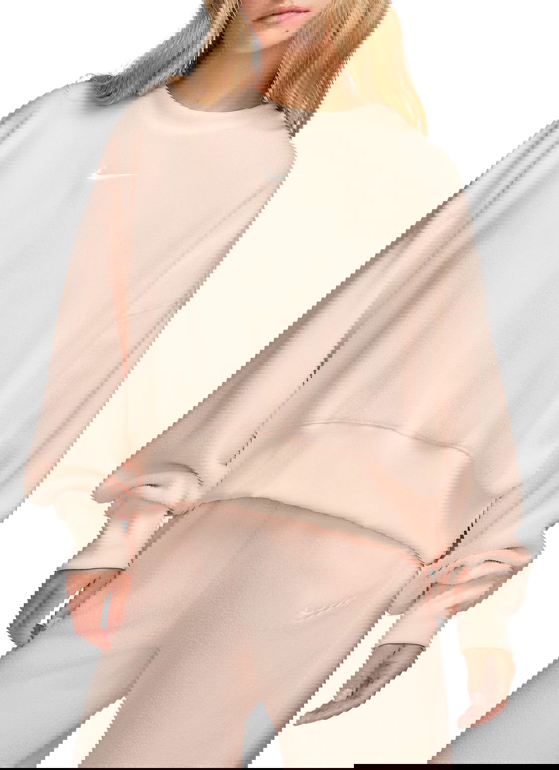 Суитчър Nike NSW PLSH MOD CROP CREW Розово | dq6844-838, 0