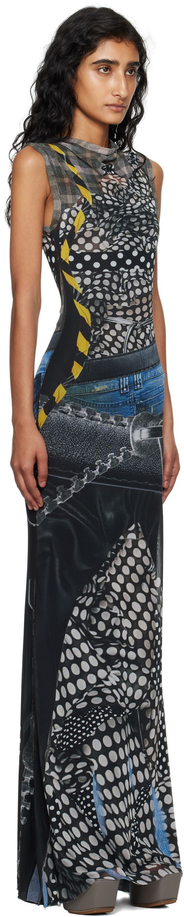 Pокля Ottolinger Ottolinger Mesh Maxi Dress Многоцветен | 101-500301-03, 1