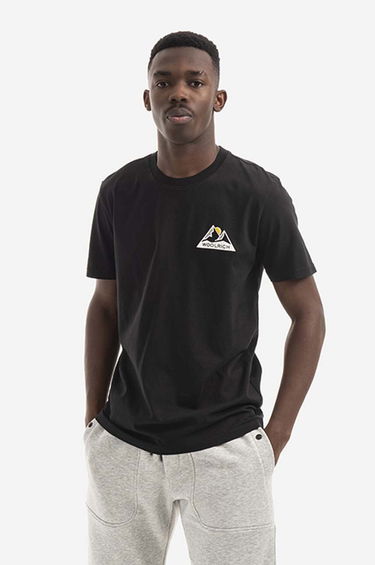 Тениска WOOLRICH Mountain Print T-Shirt Черно | CFWOTE0061MRUT2926, 0