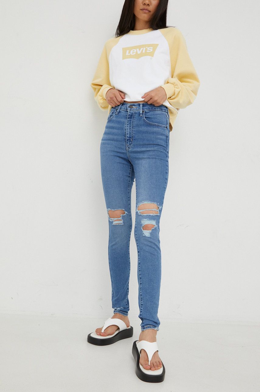 Дънки Levi's Mile High Super Skinny Jeans Синьо | 22791.0233, 0