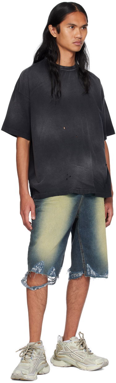 Тениска We11done Distressed T-Shirt Черно | WD-TT2-24-742-U-BK, 3