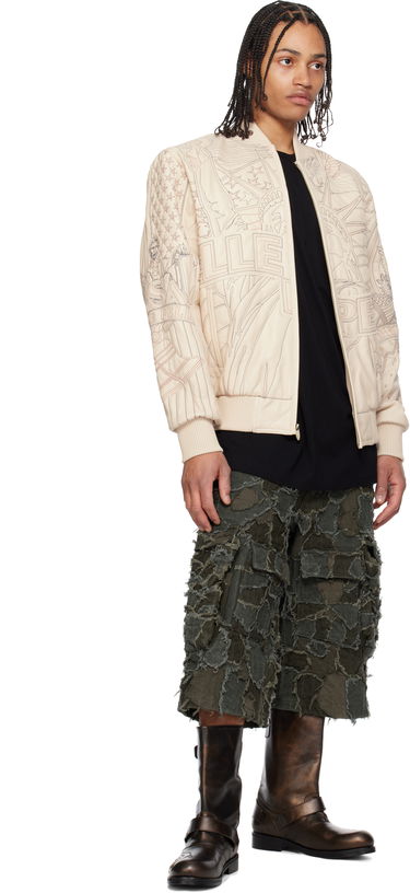 Яке бомбър Who Decides War Who Decides War Pelle Pelle Edition Monument Leather Jacket Бежово | 1131500019SS25, 3