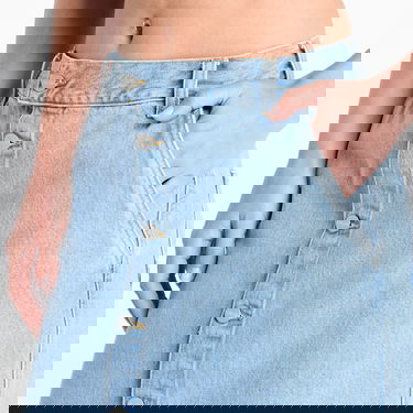 Пола Carhartt WIP Colby Midi Button-Front Denim Skirt Синьо | I033334.0112, 1