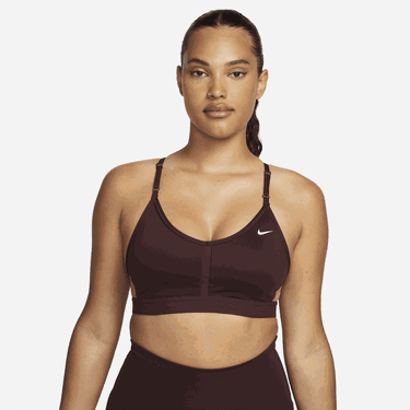 Сутиен Nike Dri-FIT Indy Sports V-neck Кафяво | CZ4456-653, 0