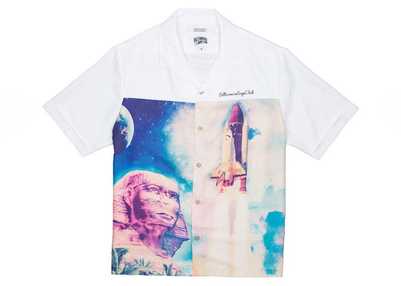 Риза BILLIONAIRE BOYS CLUB Billionaire Boys Club Egyptian Nights Woven Shirt Бяло | 8813600WHT, 0