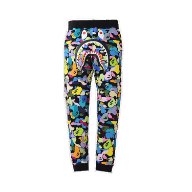 Спортни панталони BAPE Mutli Camo Shark Slim Sweatpants Черно | 1G80 152 020 BLACK, 0