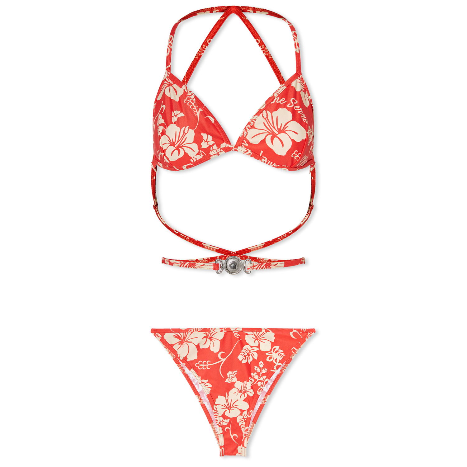 Бански Marine Serre Floral Print Bikini in Червено | WSW002-RD10, 0