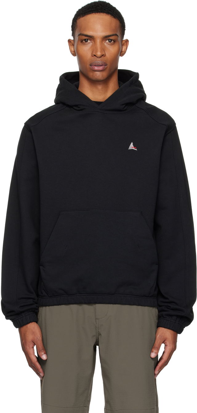 Embroidered Logo Pullover Hoodie with Kangaroo Pocket