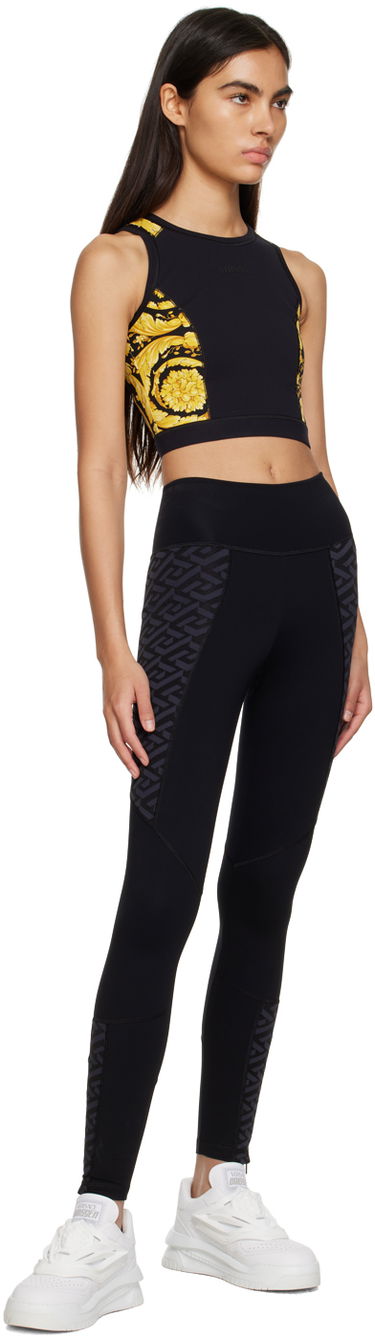 Клинове Versace 'La Greca' Leggings Черно | 1008683_1A06231_1B000, 3