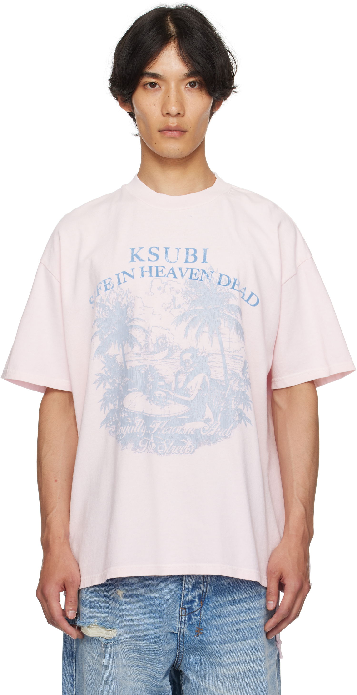 Тениска Ksubi Paradiso Ekcess Graphic T-Shirt Розово | MPF25TE004, 0