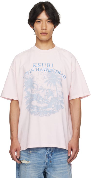 Тениска Ksubi Paradiso Ekcess Graphic T-Shirt Розово | MPF25TE004, 0