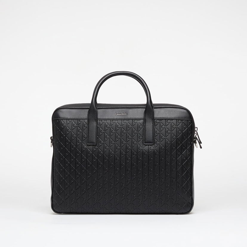 Чанта през рамо CALVIN KLEIN Calvin Klein Emblem Emboss Work Bag Черно | LV04D3265G UB1