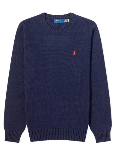 Пуловер Polo by Ralph Lauren Crewneck Knit Тъмно синьо | 710810846001