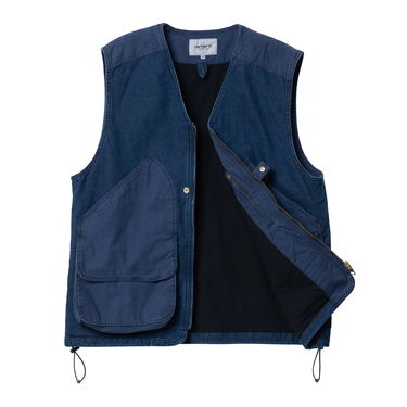 Жилетка Carhartt WIP Alma Vest "Blue stone washed" Тъмно синьо | I031929_01_06, 9