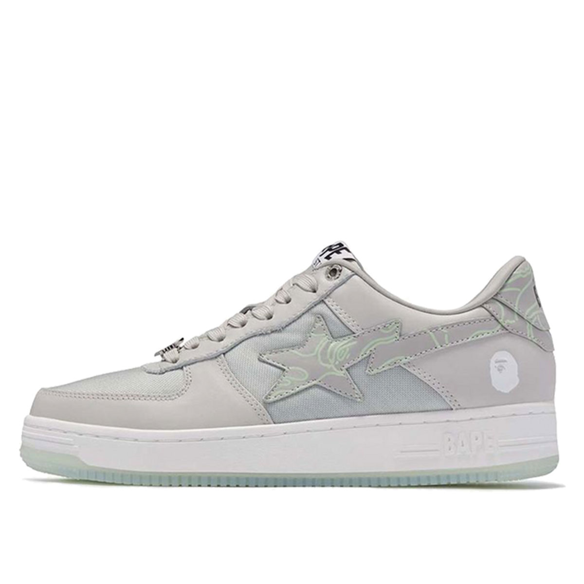 Кецове и обувки BAPE Bape Sta "Text Code Camo Grey" Сиво | 1I20191007-GRY, 1