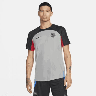 Тениска Nike F.C. Barcelona Strike Dri-FIT Short-Sleeve Football Top Сиво | DN2802-003, 0